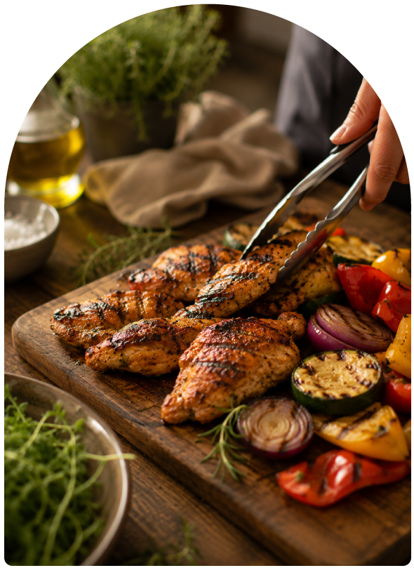 Close-up-bbq